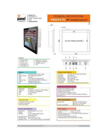 PANEL SLIM PC PSG015